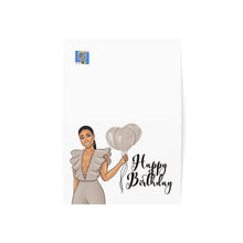 Load image into Gallery viewer, Happy Birthday Card-Champagne Folded Greeting Cards (1, 10, 30, and 50pcs)
