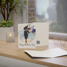 Load image into Gallery viewer, Sophisticated Ladies Mothers Day-Black Folded Greeting Cards (1, 10, 30, and 50pcs)
