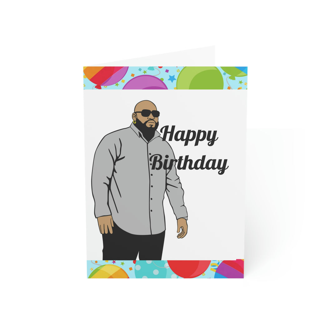 Mens Birthday-Bald Folded Greeting Cards (1, 10, 30, and 50pcs)