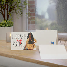 Load image into Gallery viewer, Love Ya Girl-Yellow Folded Greeting Cards (1, 10, 30, and 50pcs)
