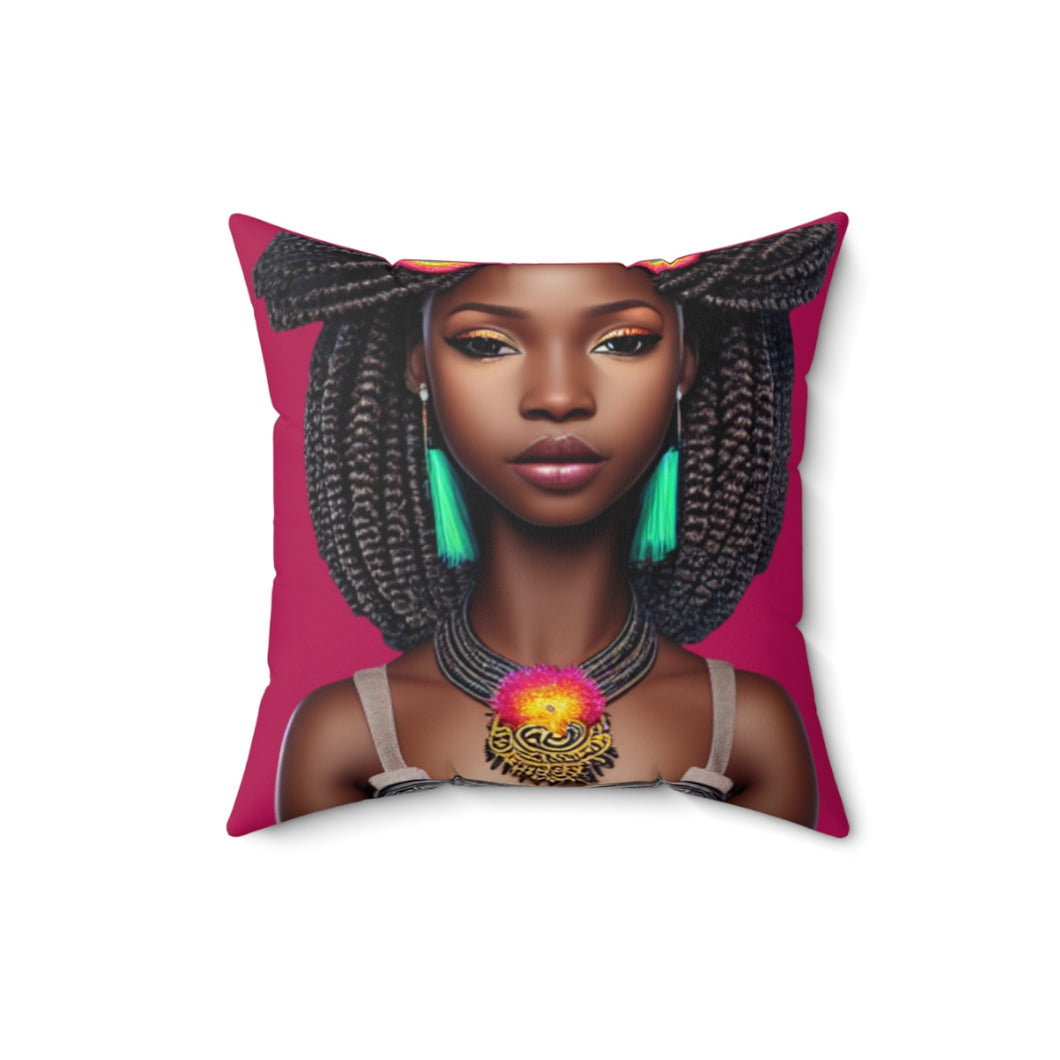 Candy Girl-Brandi Square Pillow