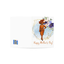 Load image into Gallery viewer, Sophisticated Ladies Mothers Day-Orange Folded Greeting Cards (1, 10, 30, and 50pcs)
