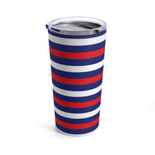 Load image into Gallery viewer, Red White Blue Stripes Tumbler 20oz
