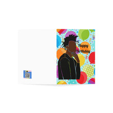 Load image into Gallery viewer, Mens Birthday-Black Shirt Folded Greeting Cards (1, 10, 30, and 50pcs)
