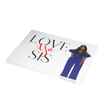Load image into Gallery viewer, Love Ya Sis-Blue Folded Greeting Cards (1, 10, 30, and 50pcs)
