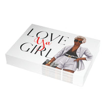 Load image into Gallery viewer, Love Ya Girl-Silver Folded Greeting Cards (1, 10, 30, and 50pcs)
