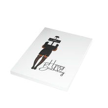 Load image into Gallery viewer, Happy Birthday-Black2 Folded Greeting Cards (1, 10, 30, and 50pcs)

