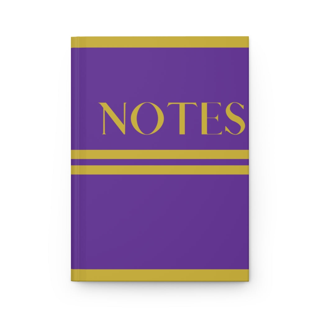 His PurpleGold Hardcover Notebook Matte