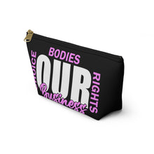Load image into Gallery viewer, Our Business Accessory Pouch w T-bottom
