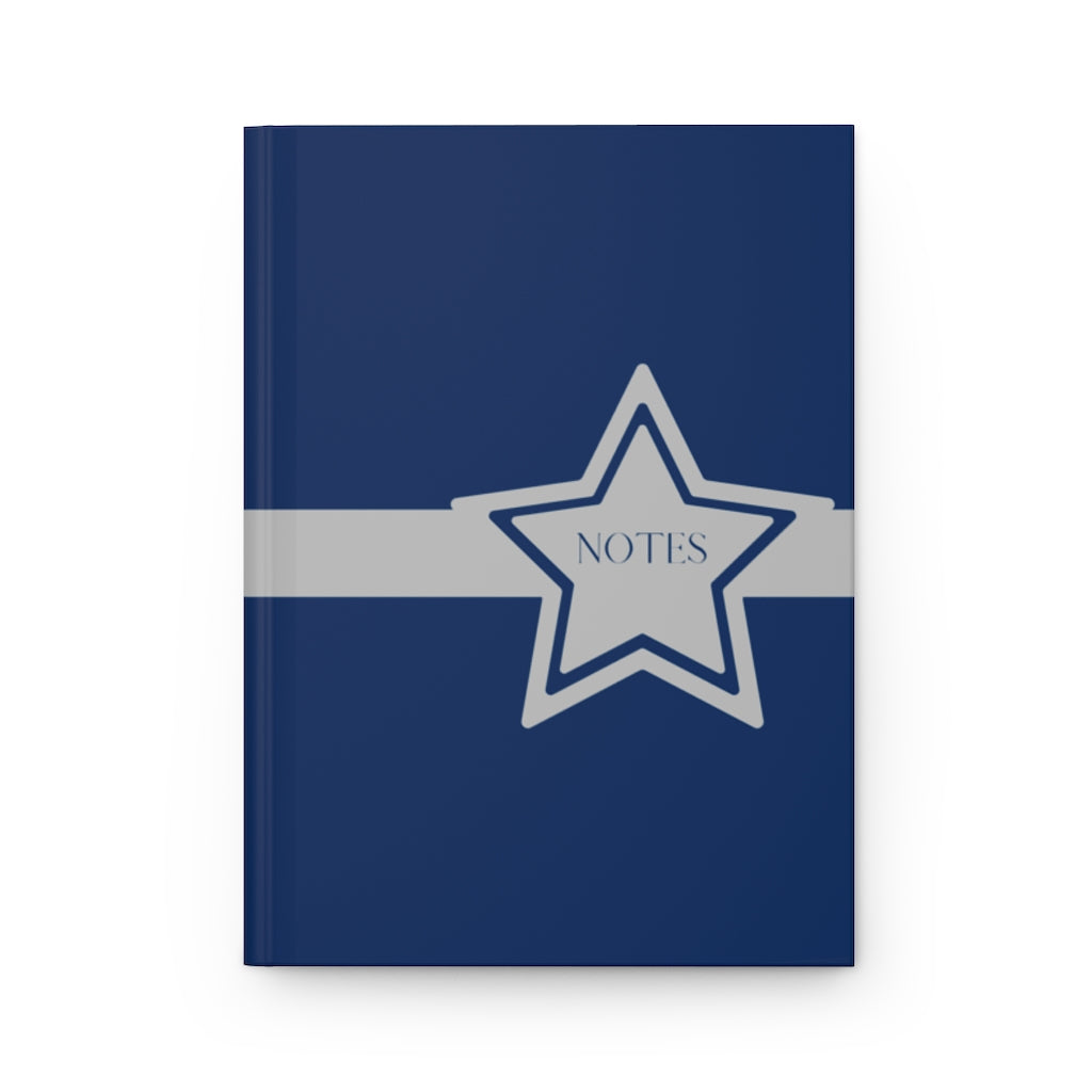 His Blue Hardcover Notebook Matte