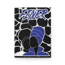 Load image into Gallery viewer, Finer Blue &amp; White Hardcover Notebook Journal Matte
