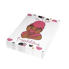 Load image into Gallery viewer, It&#39;s A Girl-Medium Folded Greeting Cards (1, 10, 30, and 50pcs)
