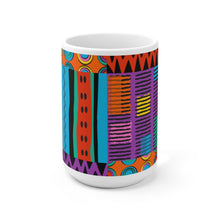 Load image into Gallery viewer, Ankara Purple Ceramic Mug 15oz
