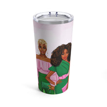 Load image into Gallery viewer, The Sisterhood Pink/Green Tumbler 20oz
