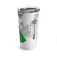 Load image into Gallery viewer, Paris Theme Green Tumbler 20oz
