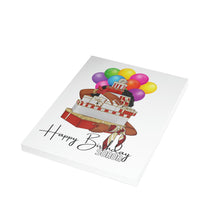 Load image into Gallery viewer, Happy Birthday Soror! - Red &amp; White Folded Greeting Cards (1, 10, 30, and 50pcs)
