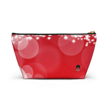 Load image into Gallery viewer, The Sisterhood Red/White Accessory Pouch w T-bottom
