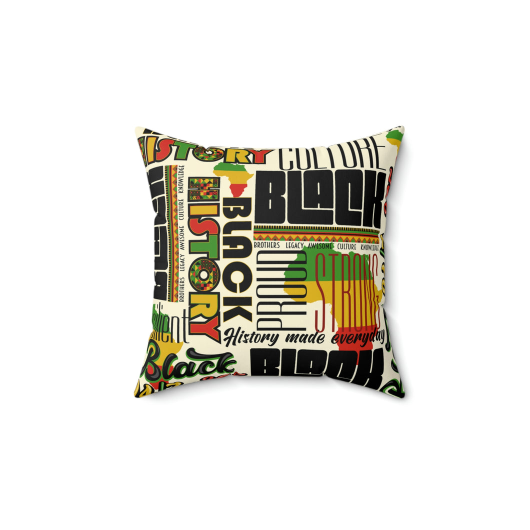Culture In Color Spun Polyester Square Pillow