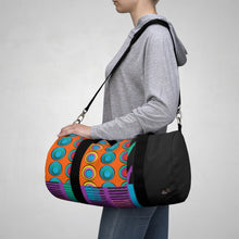 Load image into Gallery viewer, Ankara Purple Duffel Bag

