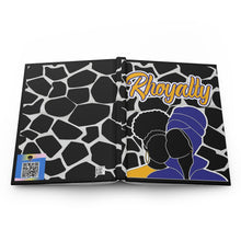 Load image into Gallery viewer, Rhoyalty Blue &amp; Gold Hardcover Notebook Journal Matte
