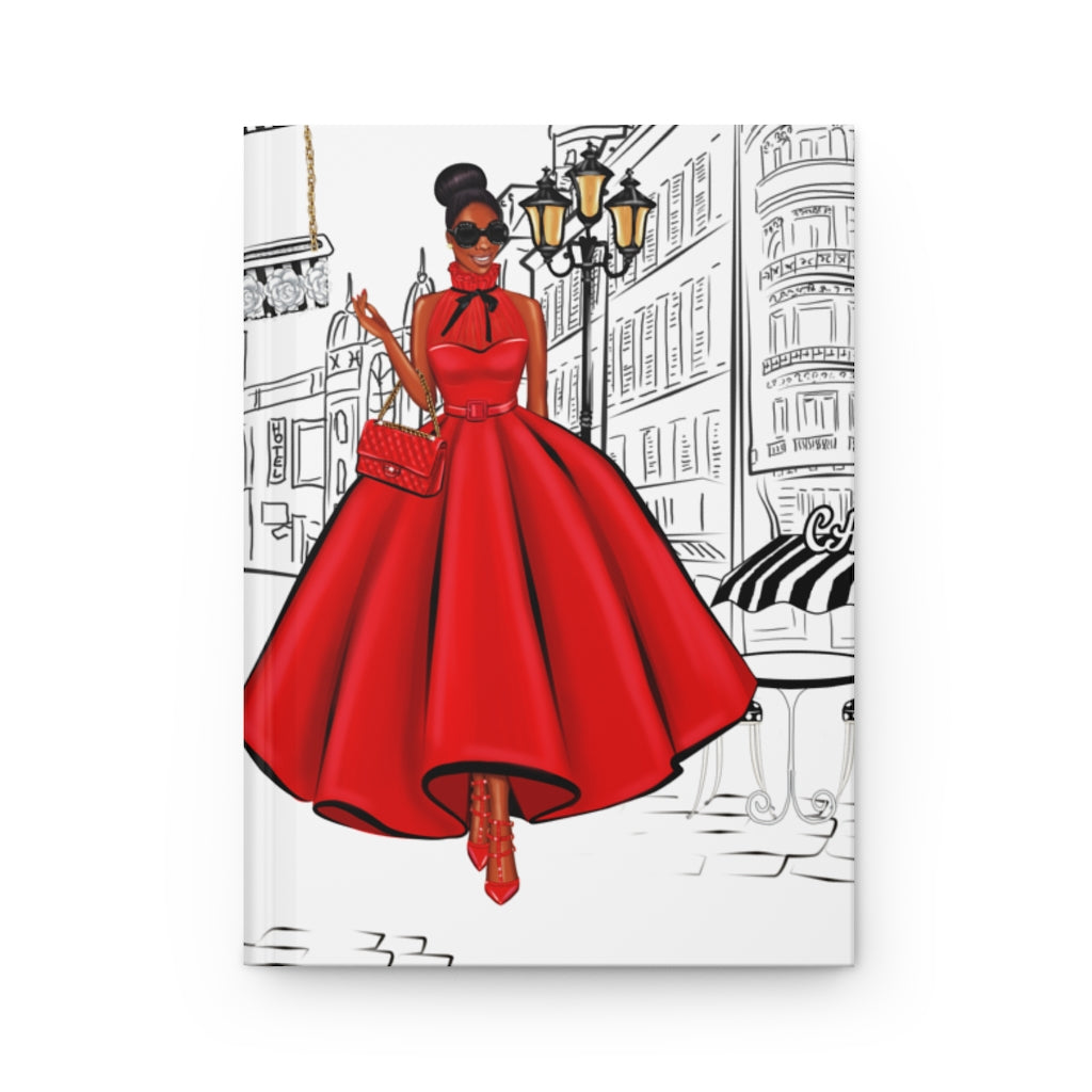 Paris Red Hardcover Journal Matte