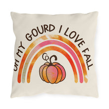 Load image into Gallery viewer, Oh My Gourd-Off White  Outdoor Pillows
