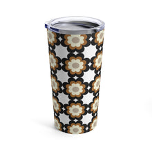 Load image into Gallery viewer, Mocha Flower Power Tumbler 20oz
