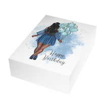 Load image into Gallery viewer, Happy Birthday-Blue Folded Greeting Cards (1, 10, 30, and 50pcs)
