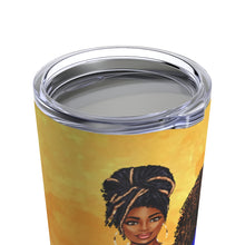 Load image into Gallery viewer, The Sisterhood Blue/Gold Tumbler 20oz
