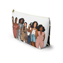 Load image into Gallery viewer, My SISTAS Accessory Pouch w T-bottom
