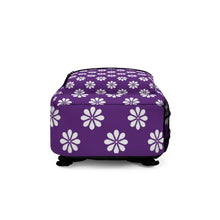 Load image into Gallery viewer, Purple &amp; Flowers Backpack
