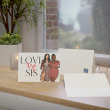 Load image into Gallery viewer, Love Ya Sis-4 Folded Greeting Cards (1, 10, 30, and 50pcs)
