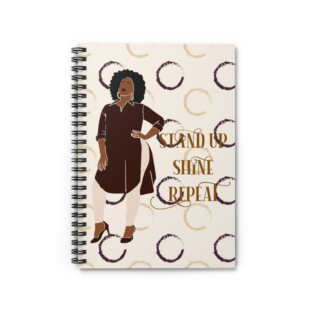 Stand Up Shine Repeat Affirmation Notebook/Journal