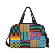 Load image into Gallery viewer, Fitness Ankara Baby Blue Gym Bag
