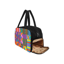 Load image into Gallery viewer, Fitness Ankara Purple Gym Bag
