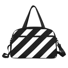 Load image into Gallery viewer, Fitness BlackWhite Stripes Gym Bag
