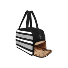 Load image into Gallery viewer, Fitness Charcoal Stripes Gym Bag
