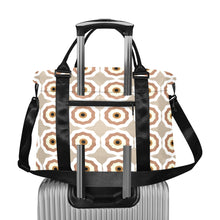 Load image into Gallery viewer, Mocha Circles Large Capacity Duffle Bag
