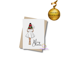 Load image into Gallery viewer, Printable Christmas Card Set- Instant Digital Download
