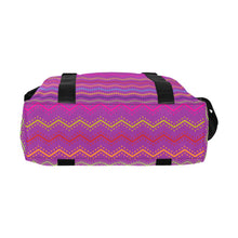 Load image into Gallery viewer, Purple Zag Large Capacity Duffle Bag
