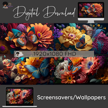 Load image into Gallery viewer, DG-DSW-001 Springtime AI ART Digital Download Desktop Screensavers

