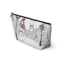 Load image into Gallery viewer, Paris Pink Accessory Pouch w T-bottom
