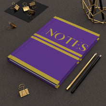 Load image into Gallery viewer, His PurpleGold Hardcover Notebook Matte
