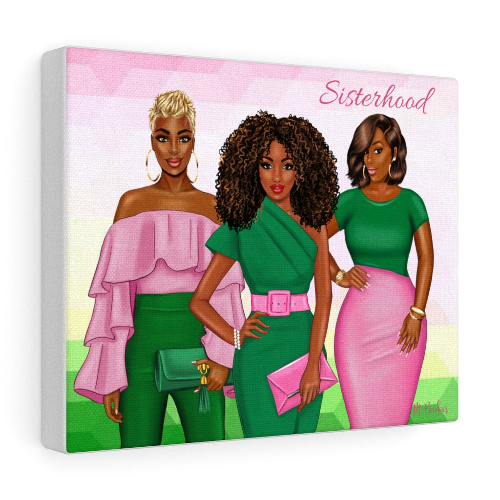 The Sisterhood Pink/Green Canvas Gallery Wraps
