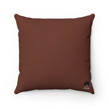Load image into Gallery viewer, Navy &amp; Brown Stripes Spun Polyester Square Pillow
