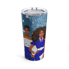 Load image into Gallery viewer, The Sisterhood Blue/White Tumbler 20oz
