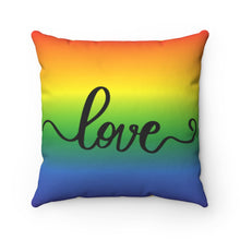Load image into Gallery viewer, Love Spun Polyester Square Pillow
