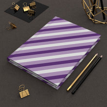 Load image into Gallery viewer, For Her Purple Stripes Hardcover Journal Matte
