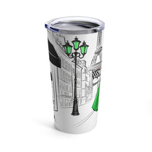 Load image into Gallery viewer, Paris Theme Green Tumbler 20oz
