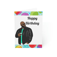 Load image into Gallery viewer, Mens Birthday-Drink &amp; Cigar Folded Greeting Cards (1, 10, 30, and 50pcs)
